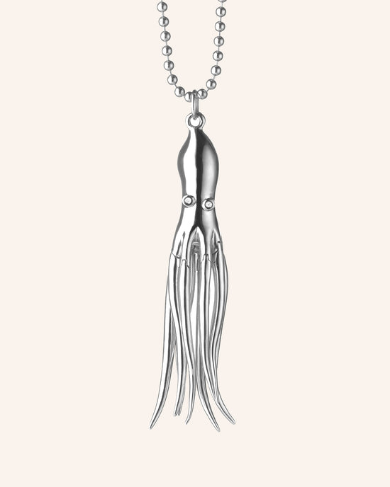 Intuition Octopus Charm Necklace featuring moving tentacles