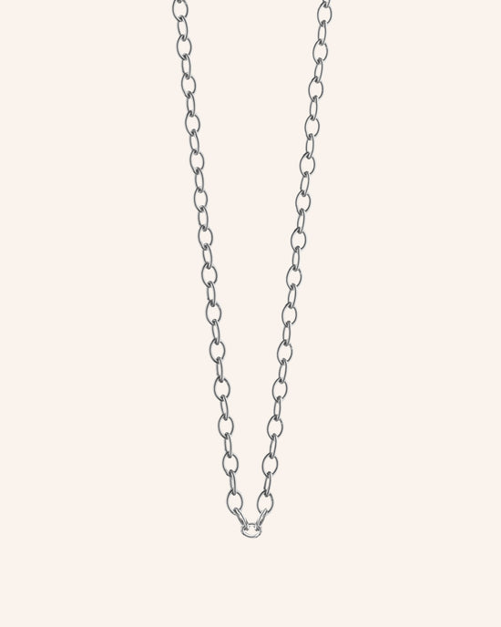 18K White Gold Chain