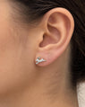 Slow and Steady Hare Earring in Sterling Silver