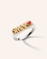 Two-Tone SMAK Signet Ring