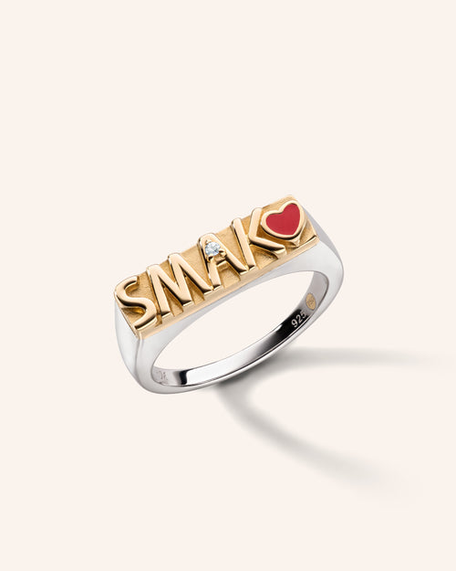 Two-Tone SMAK Signet Ring