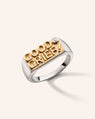 Two-Tone GOOD GRIEF Signet Ring