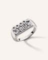 Sterling Silver GOOD GRIEF Signet Ring