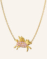 When Pigs Fly Necklace with Pink Sapphires