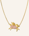 When Pigs Fly Necklace with Pink Sapphires