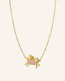 When Pigs Fly Necklace with Pink Sapphires
