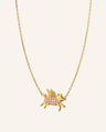 When Pigs Fly Necklace with Pink Sapphires