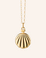 “The Shell” 18K Gold Locket Necklace