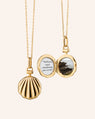 “The Mini Shell” 18K Gold Locket Necklace