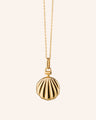 “The Mini Shell” 18K Gold Locket Necklace