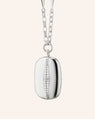 Points North Locket Necklace with Pavé White Sapphires