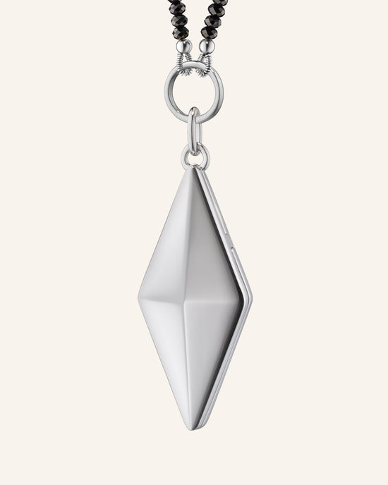 Points North Deco Diamond Shaped Locket Necklace