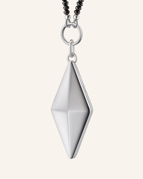 Points North Deco Diamond Shaped Locket Necklace