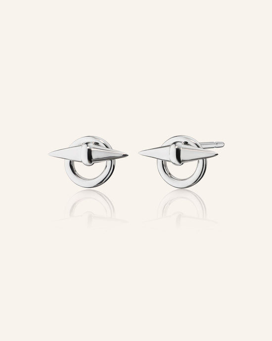 Sterling Silver Points North Toggle Earring