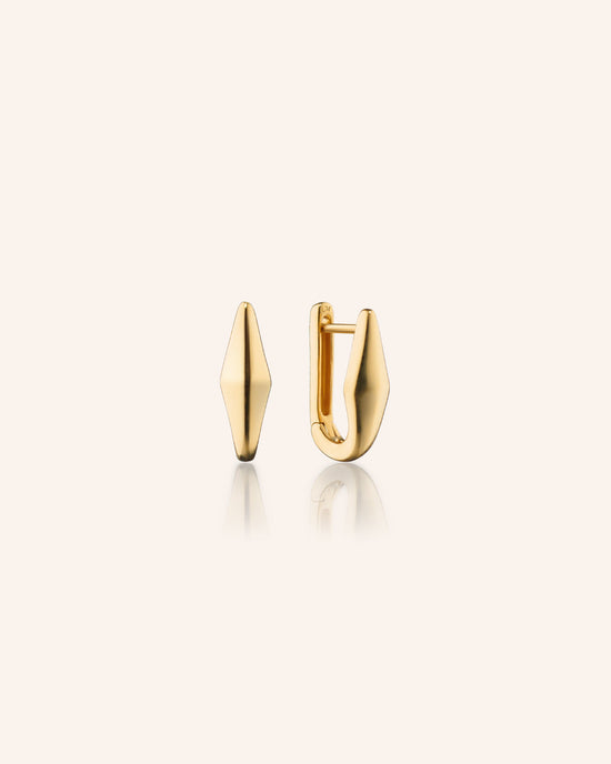 18K Gold “Points North” Earrings