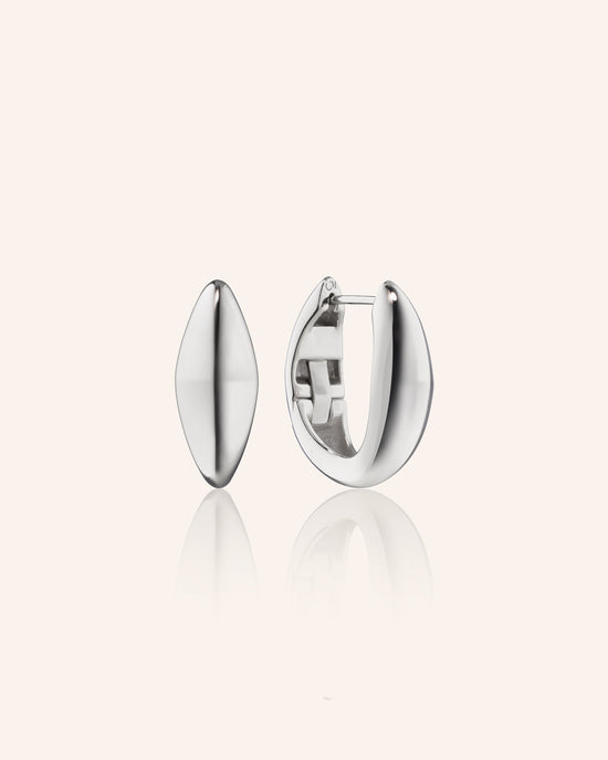 Sterling Silver Large Points North Earring