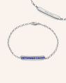 Carpe Diem Blue Sapphire Poesy Bracelet