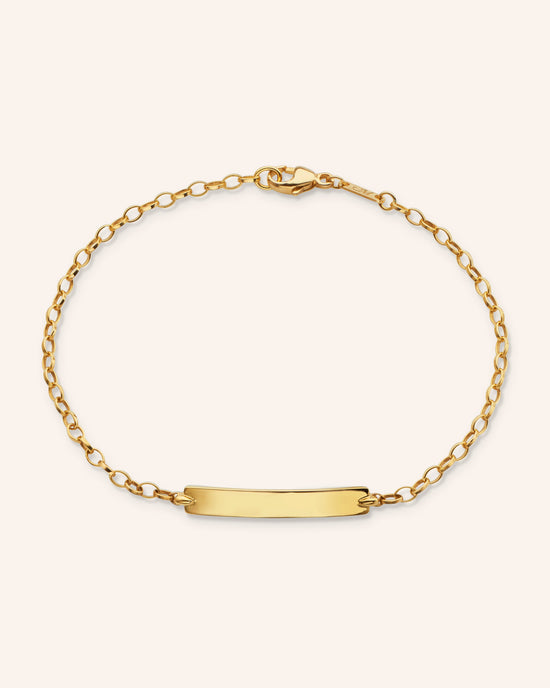 18K Yellow Gold Petite Poesy Bracelet