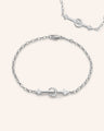 “Strength” Arrow Petite Poesy Sterling Silver Bracelet