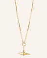 Points North Toggle Necklace in 18K Yellow Gold