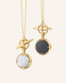 Points North Toggle Moonstone Locket Necklace