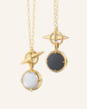 Points North Toggle Moonstone Locket Necklace