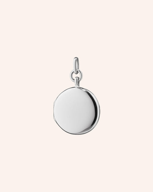 Slim Quinn Sterling Silver Locket Charm