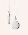Slim "Quinn" Sterling Silver Engraved Locket Necklace