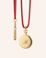 Slim "Quinn" 18K Gold Engraved Locket Necklace