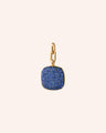 Slim Rae Locket Charm with Pavé Blue Sapphires