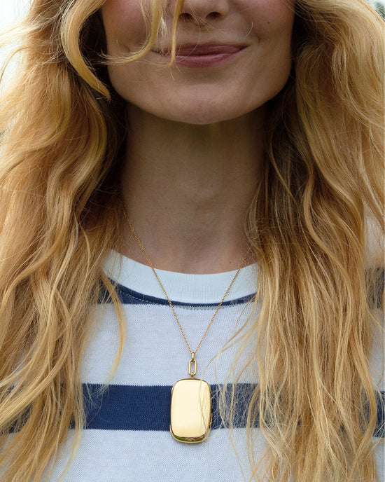 The Finn 18K Gold Locket Necklace