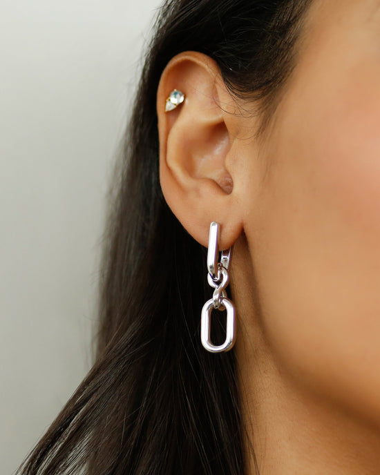 Infinity Sterling Silver Drop Earrings
