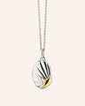 The Neptune Shell Two-Tone Locket Necklace