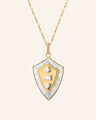 Fearless Shield with Tapered Baguette and Round Diamonds
