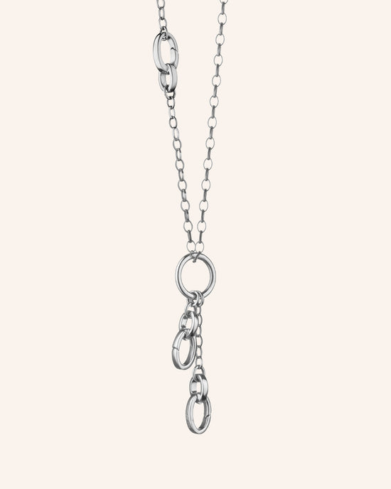 30" "Design Your Own" Small Link Charm Chain Necklace, 3 Charm Stations