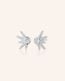 Points of Light Earrings with White Topaz and White Sapphires
