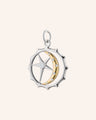 "My Sun, Moon, and Stars" Two-Tone Charm with White Sapphires