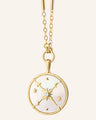 Constellation Necklace with Mother of Pearl and Diamonds