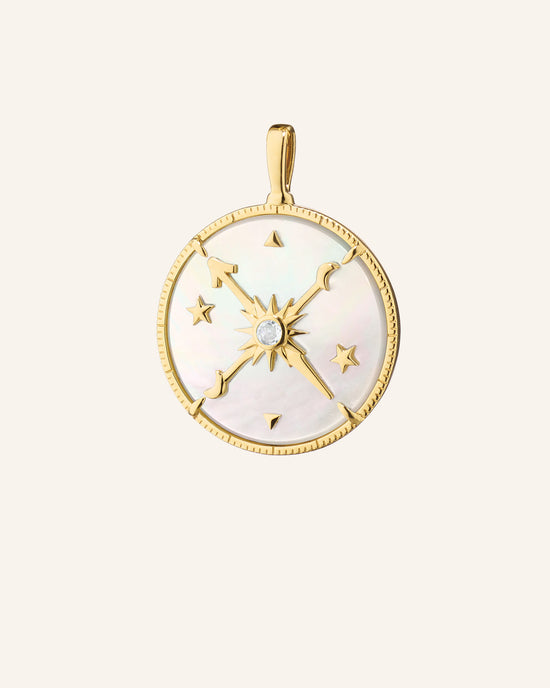 Constellation Charm with Mother of Pearl and Diamonds