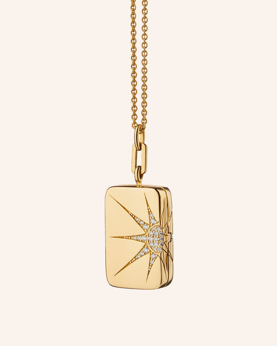 Sun and Star Locket