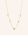 "Sun, Moon and Stars" 18K Gold and Diamond Chain Necklace