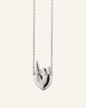 Sterling Silver Snoopy Heart Necklace