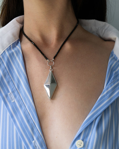 Points North Deco Diamond Shaped Locket Necklace