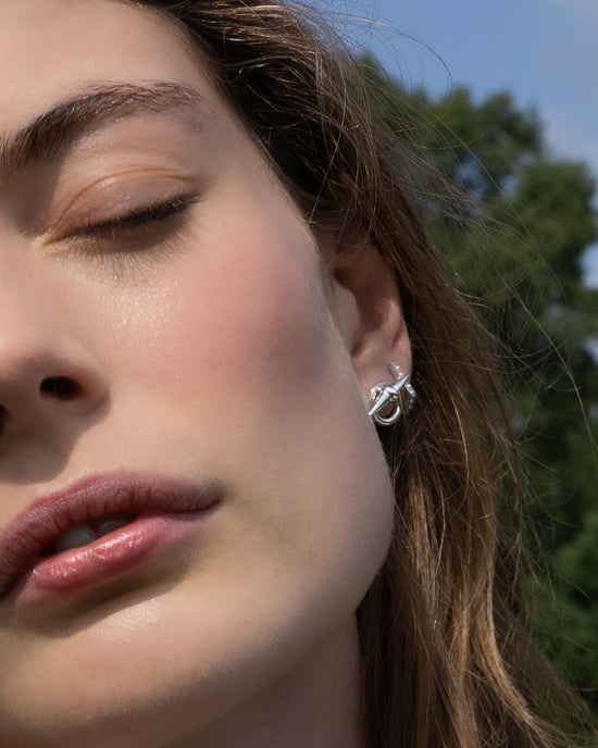 Sterling Silver Points North Toggle Earring