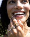 Two-Tone Stackable Rings