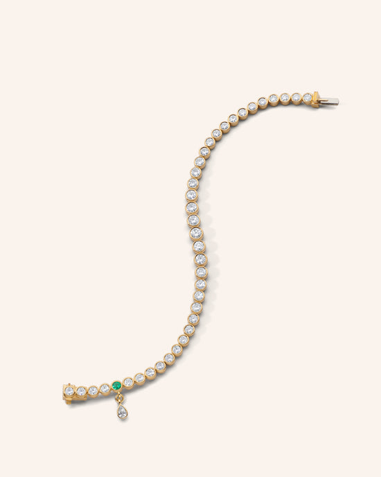 Premier Graduated Round Bezel Set Diamond Tennis Bracelet