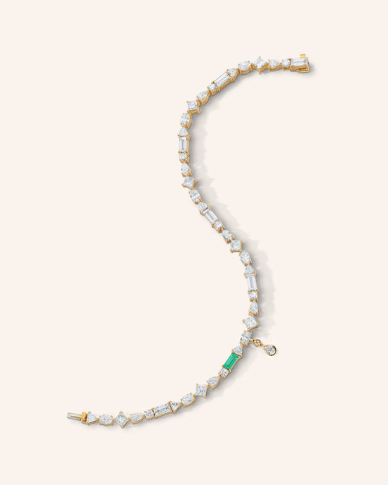 Fancy Cut Diamond Tennis Bracelet