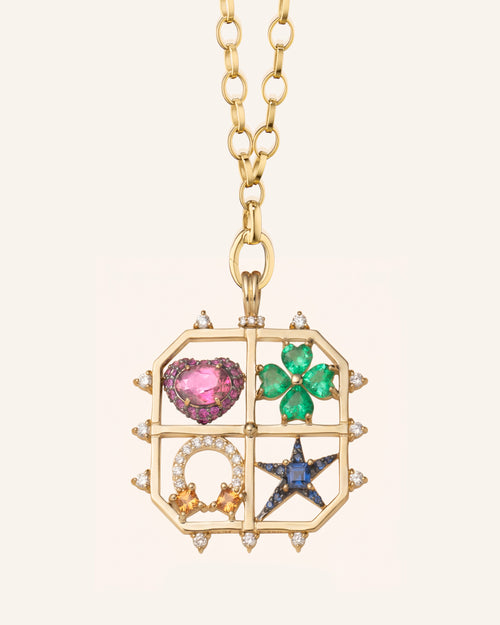 Tokens of Luck Gemstone Necklace