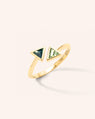 Compass Ring with Kite Unheated Sapphires