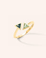 Compass Ring with Kite Unheated Sapphires
